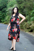 Mama Leilani Dress & Top with Ruffle Overlay PDF Sewing Pattern for Women