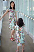 TWO PATTERN BUNDLE: Pearlie Dress & Peplum Top PDF Sewing Pattern for Women AND Girls
