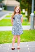 Pearlie A-Line Tee Shirt Knit Dress for Girls PDF Sewing Pattern